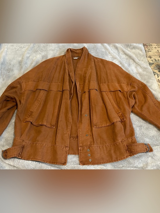 Free People Jackets & Blazers - Free People Rust Brown Cargo Jacket